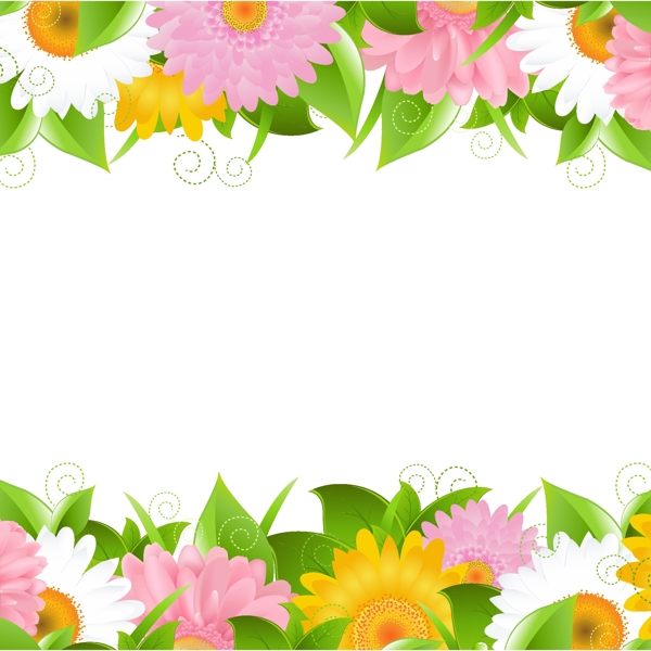 鮮花背景矢量素材1