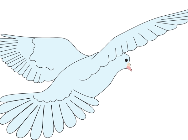 印花矢量圖動物鳥類色石藍色免費素材