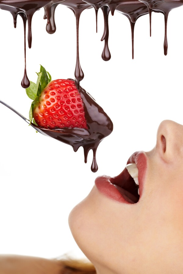 草莓和巧克力04高清图片
