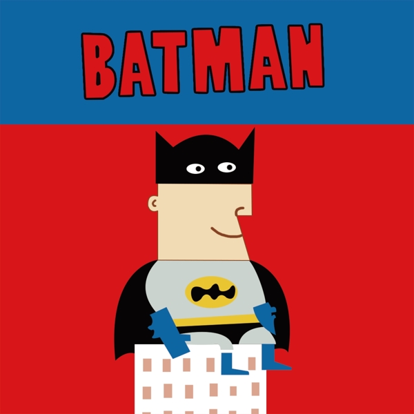 复仇者联盟Q版卡通画蝙蝠侠图片