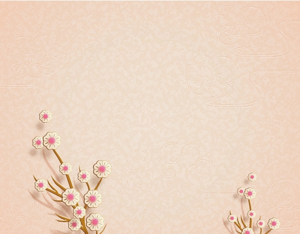 米色小花背景图片