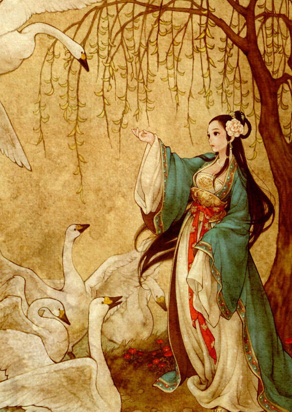 位圖插畫時尚插畫人物插畫藝術(shù)效果免費(fèi)素材