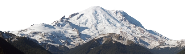 一片雪山山峰素材