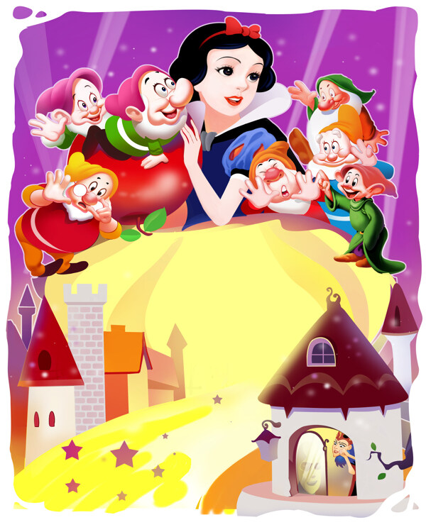 白雪公主与七个小矮人图片