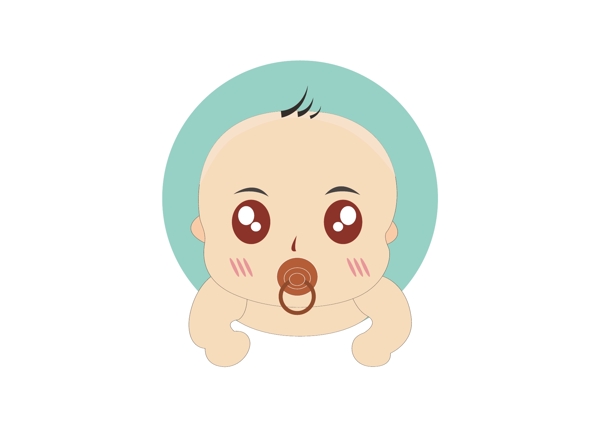 婴儿含奶嘴