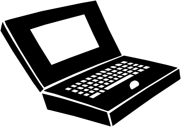 矢量圖筆記本電腦