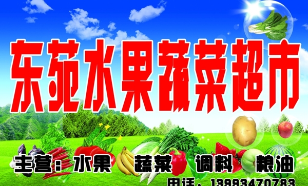 蔬菜水果門市圖片