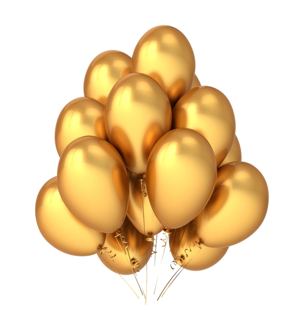 金色气球