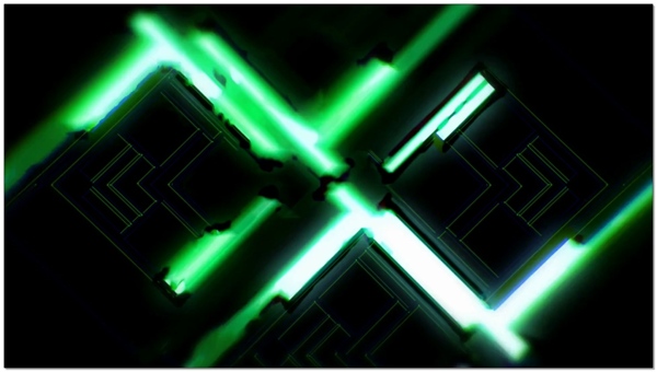 绿色光束动态视频素材