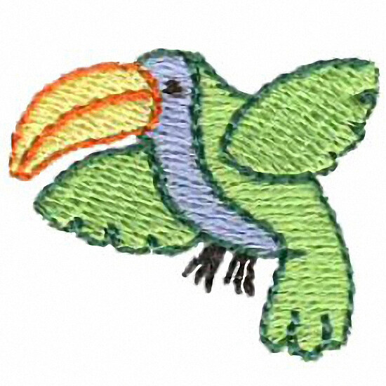 繡花動物鳥類家紡免費素材
