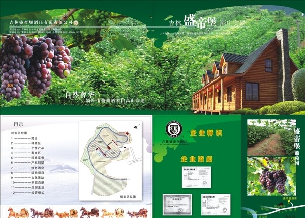 盛帝宝酒庄宣传单