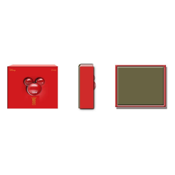 艾利米奇MP3产品鼠年经典红色包装三视图