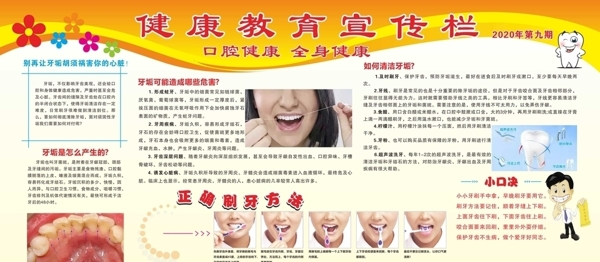 口腔健康教育宣传栏图片