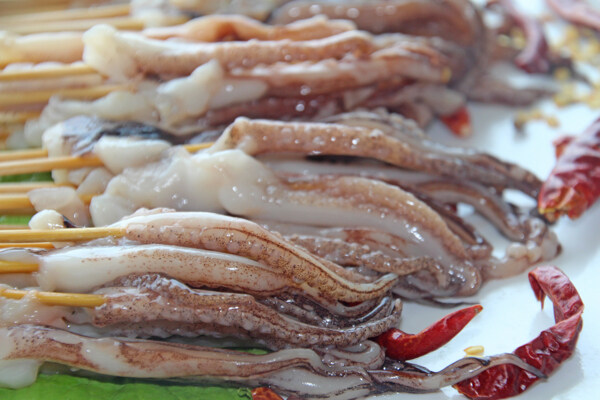 魷魚須小串