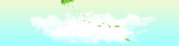 小清新云朵banner背景