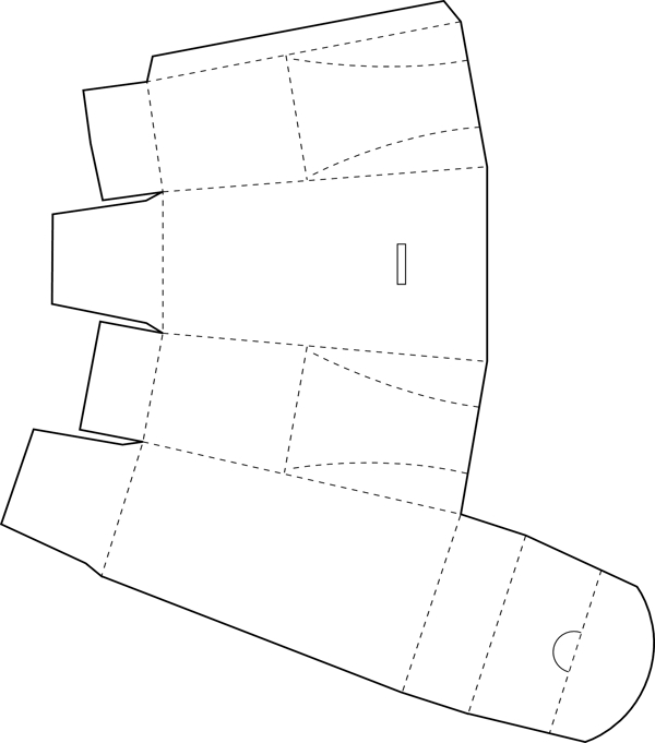 包装盒外形矢量纸盒矢量包装盒展开分割图矢量123