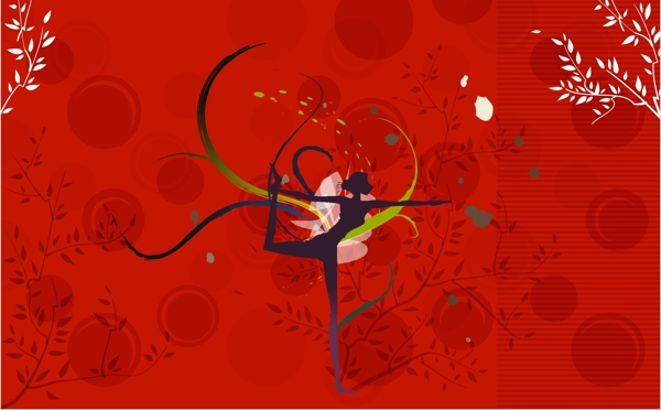 印花矢量圖時(shí)尚休閑女裝插畫抽象免費(fèi)素材
