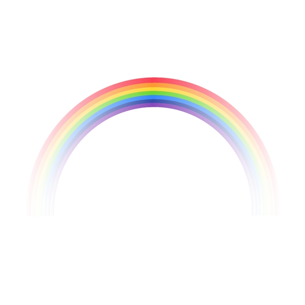 矢量光感七色彩虹元素