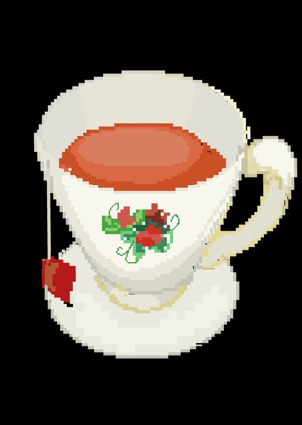 白色陶瓷杯装红茶