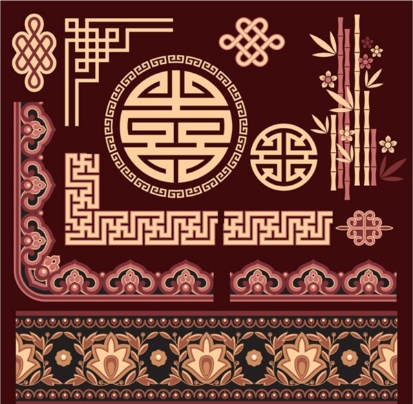 中国古典花纹边框