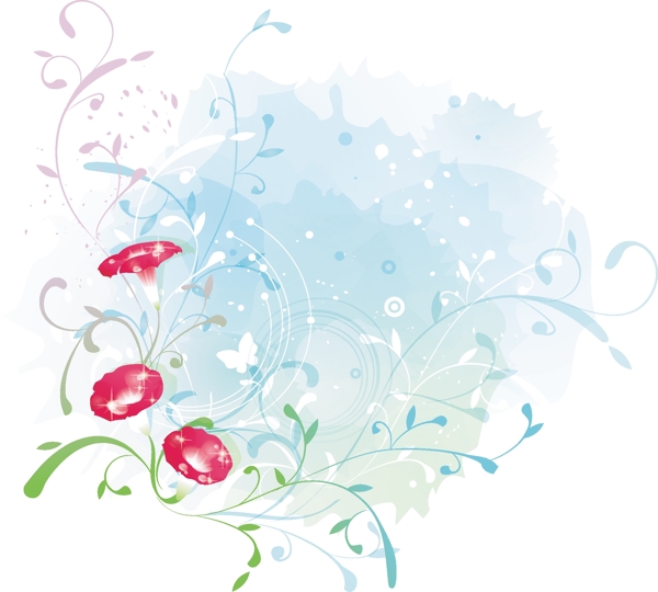 歐美花紋5027矢量EPS