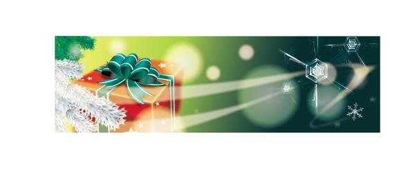 2個美麗的圣誕主題banner矢量材料