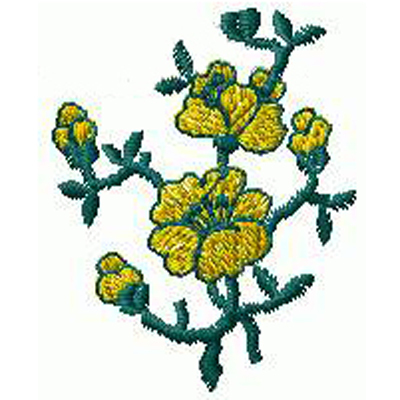 繡花植物花色彩綠色免費素材