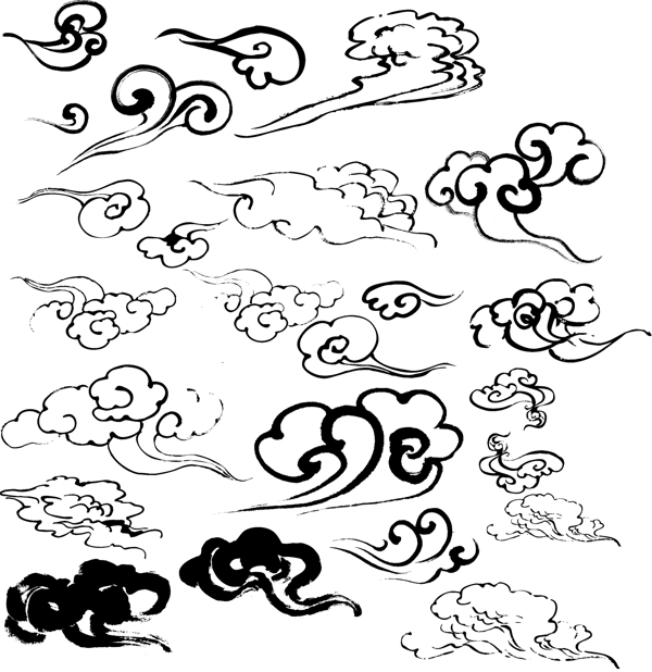 水墨祥云圖片