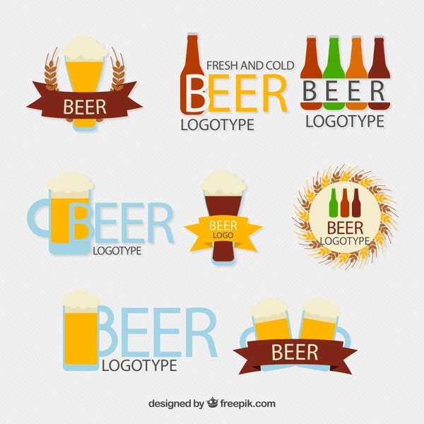 精致啤酒标志图片