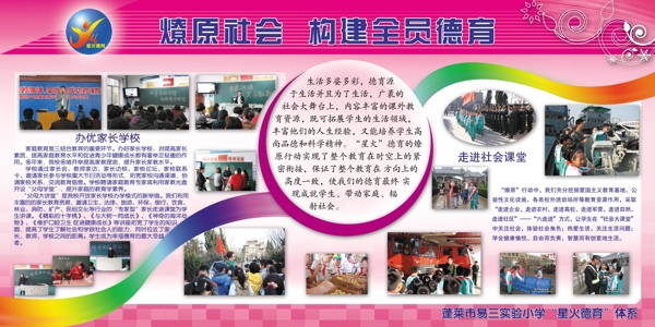 校園文化德育展板圖片