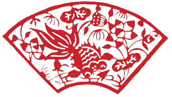 花鳥窗花剪紙民間美術(shù)0086