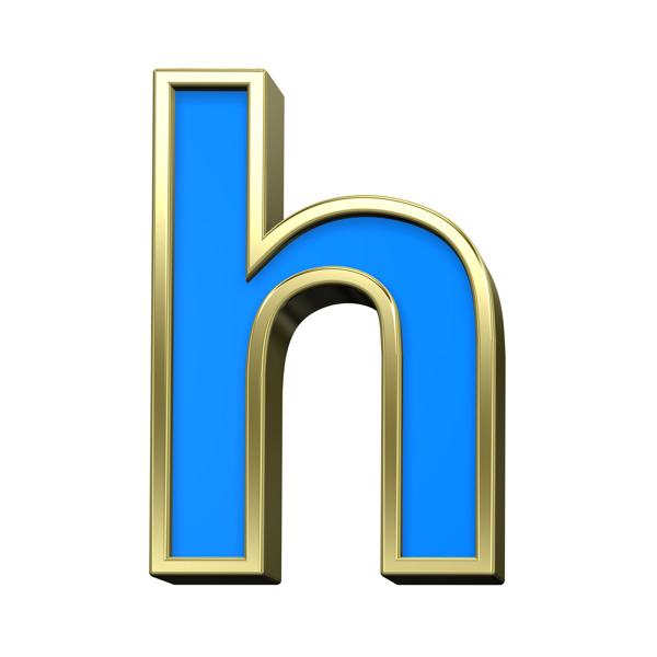 小寫(xiě)字母從綠松石金框字符集