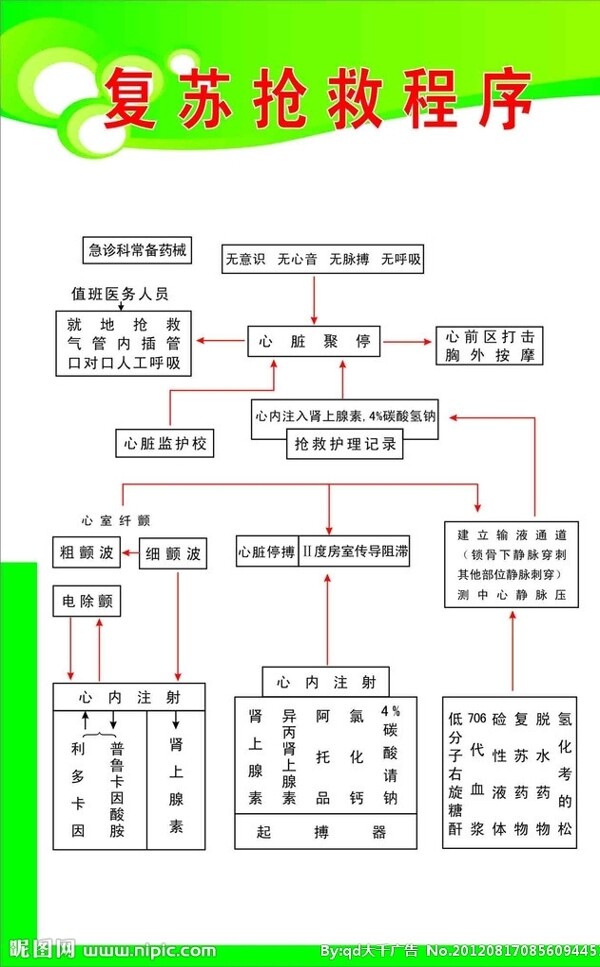 复苏抢救程序图片