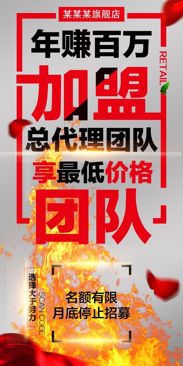 微商代理招募微商海報(bào)