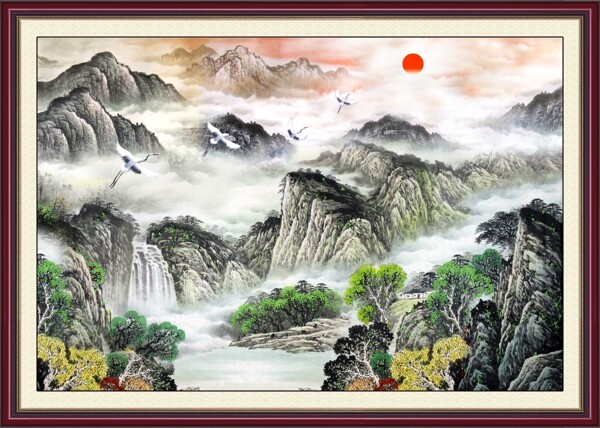 旭日東升圖片