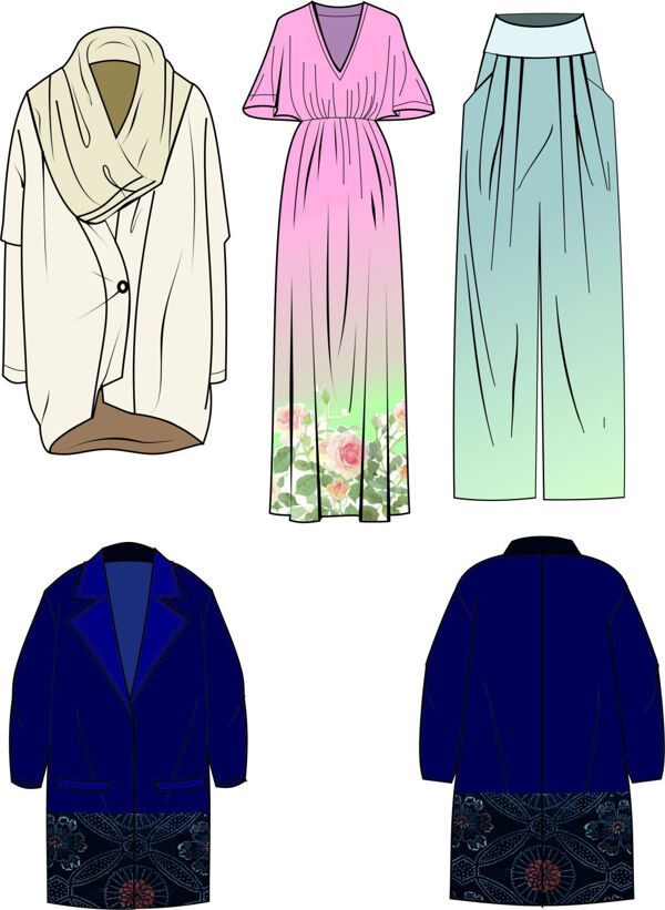 服裝款式圖cdr