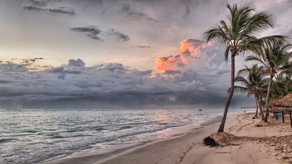 加勒比海滩风光高清图片
