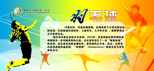 羽毛球展板圖片