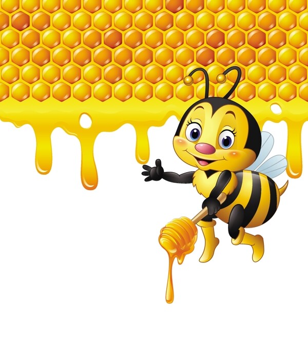 可爱卡通蜜蜂