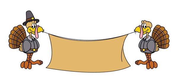 感恩節(jié)短信banner矢量