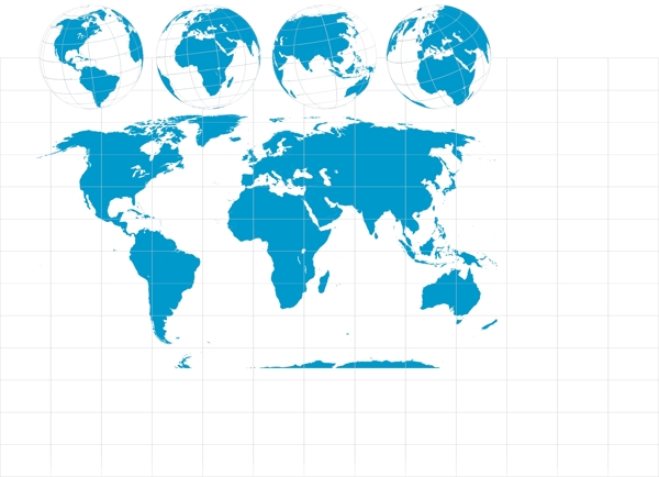 地球矢量世界地图