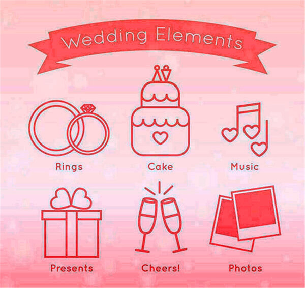 婚礼元素图标1
