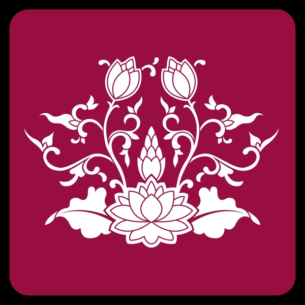 矢量花卉素材背景設(shè)計(jì)