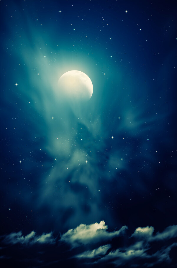 月光白云