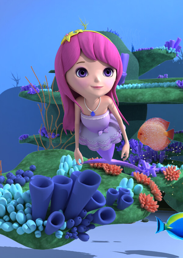 海底世界美人魚圖片