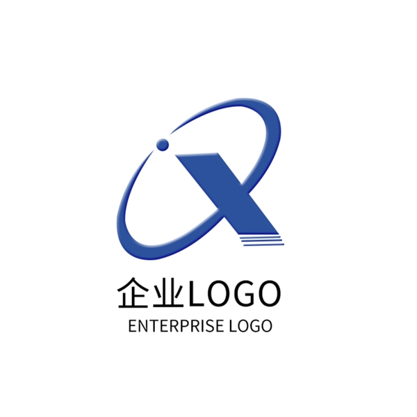 科技蓝色公司LOGO设计企业标志