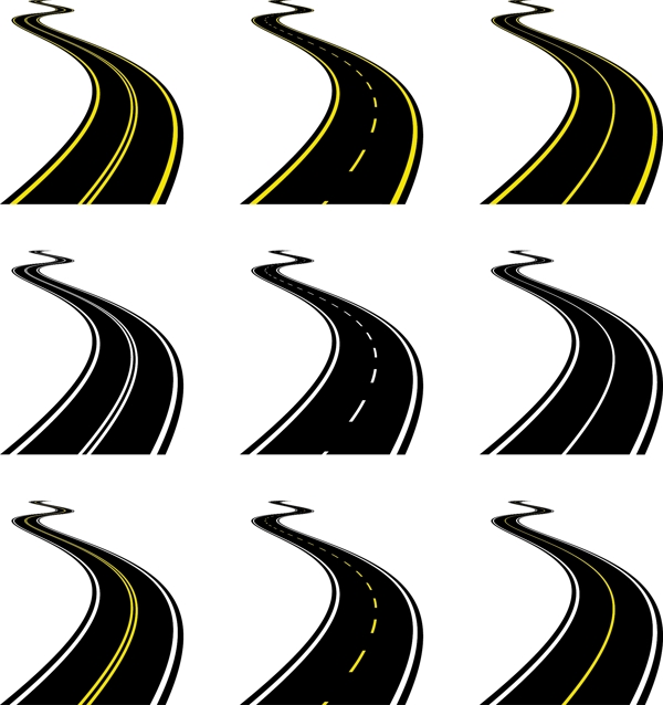公路的現(xiàn)實(shí)載體材料03矢量
