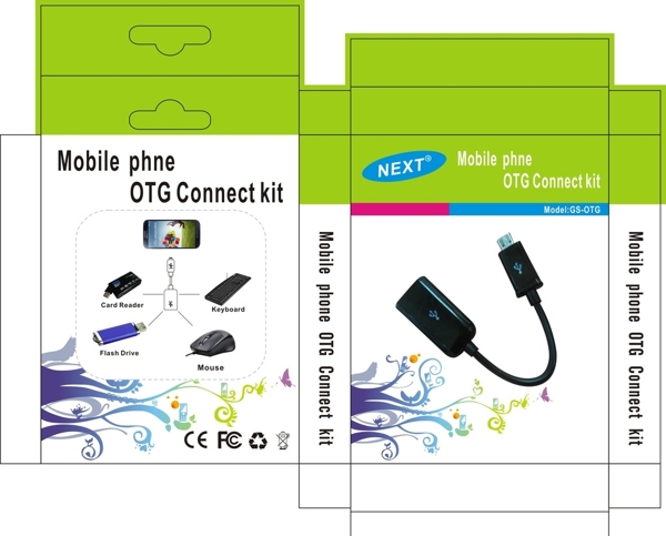 USB数据线包装盒图片
