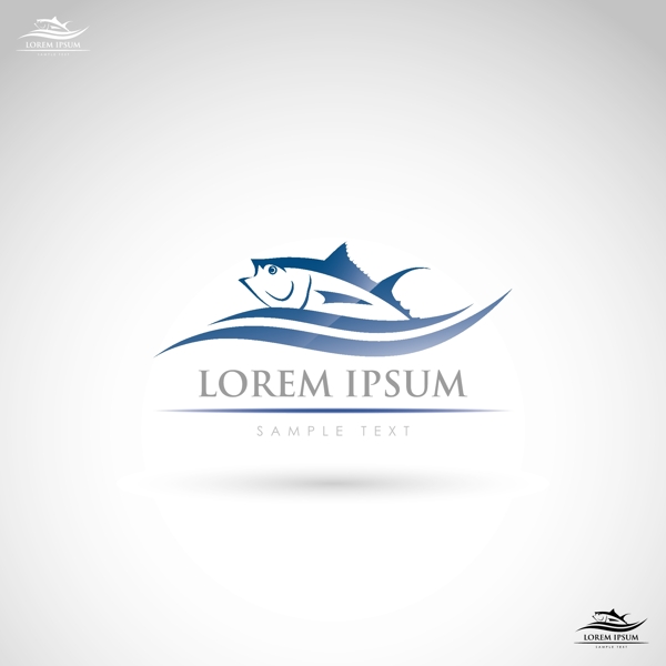 魚LOGO矢量