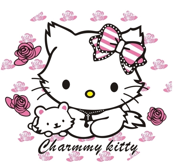 卡通圖HELLOKITTY貓圖片